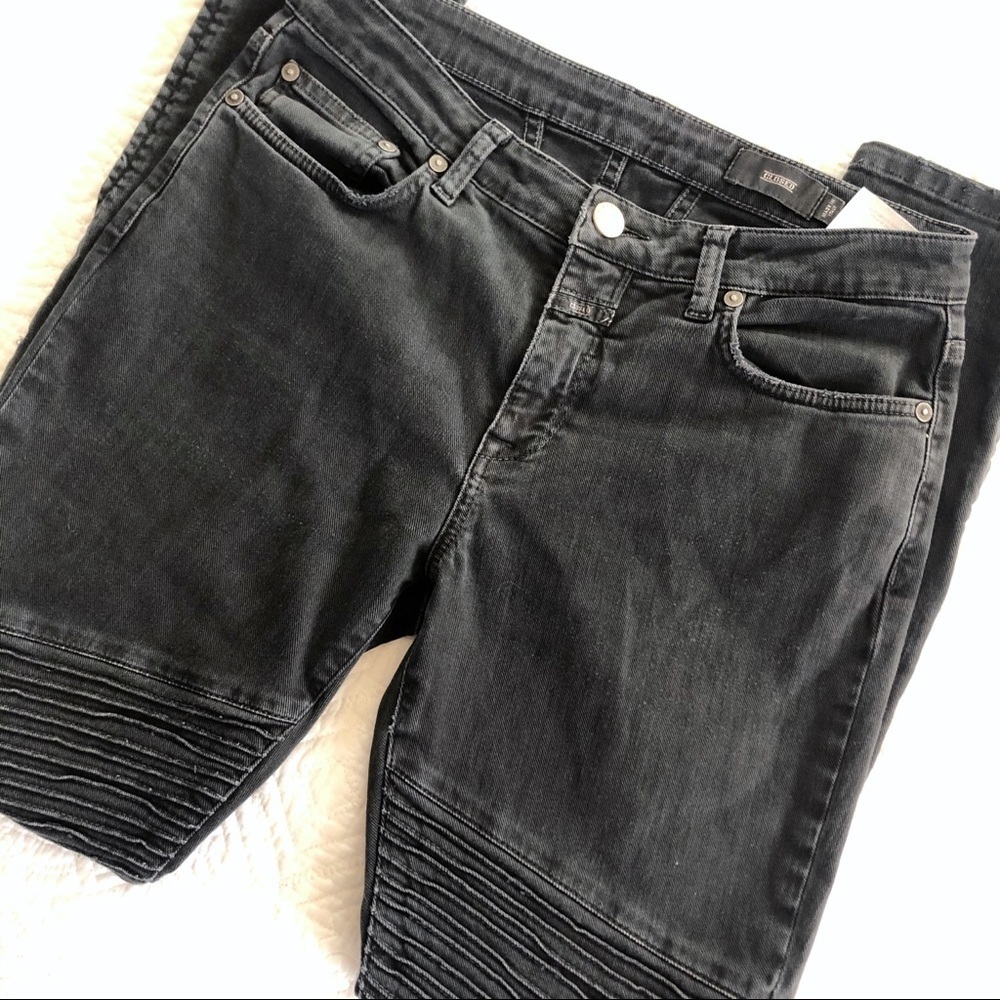 CLOSED Black Moto Skinny Jeans Made In Italy